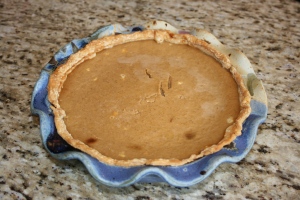 real homemade pumpkin pie